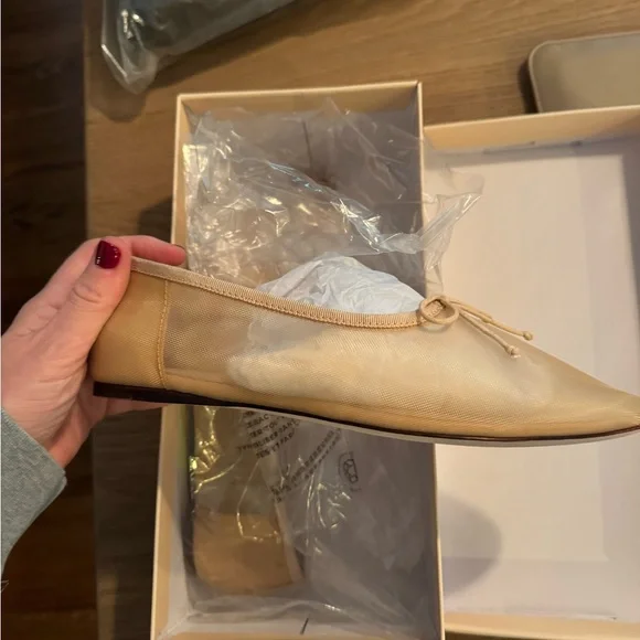 Loeffler Randall Caramel Mesh Landon Flats - Picture 4 of 9